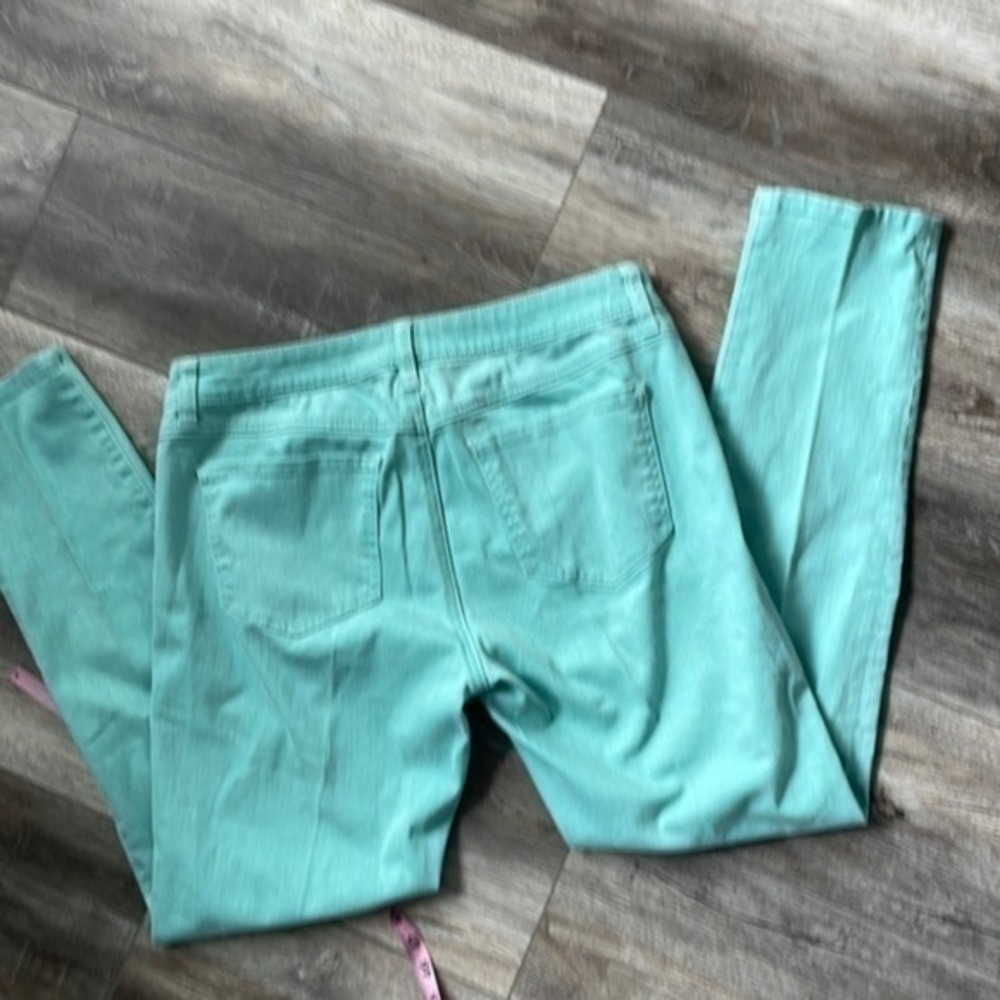 CAbi jeans size 8 aqua colored spring inspired